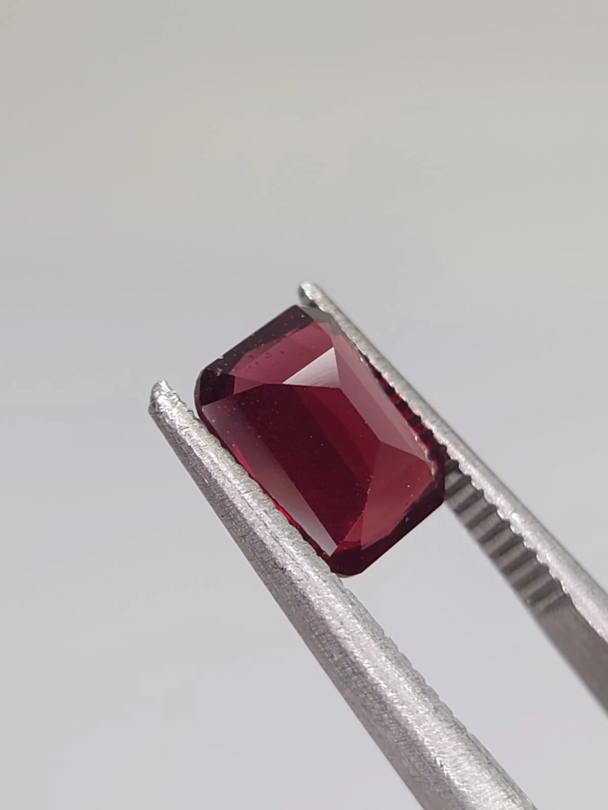 1.8ct Natural Cushion Facated Rhodolite Garnet from Tanzania — view 6